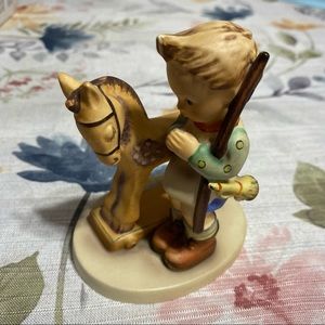 Vintage Hummel praying boy with pony figurine